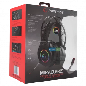 Rampage Miracle X5 7.1 RGB Gaming Headphone