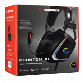 Rampage Phantom X1 7.1 RGB Gaming Headphone
