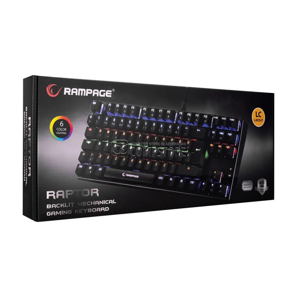 Rampage Raptor KB-R17 Mechanical Gaming Keyboard