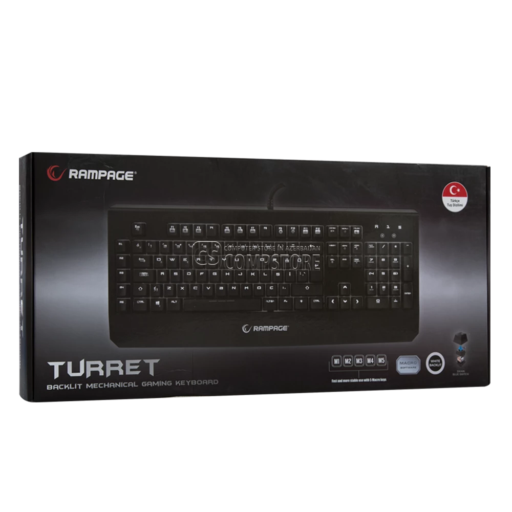 Rampage Turret KB-R12 Mechanical Gaming Keyboard