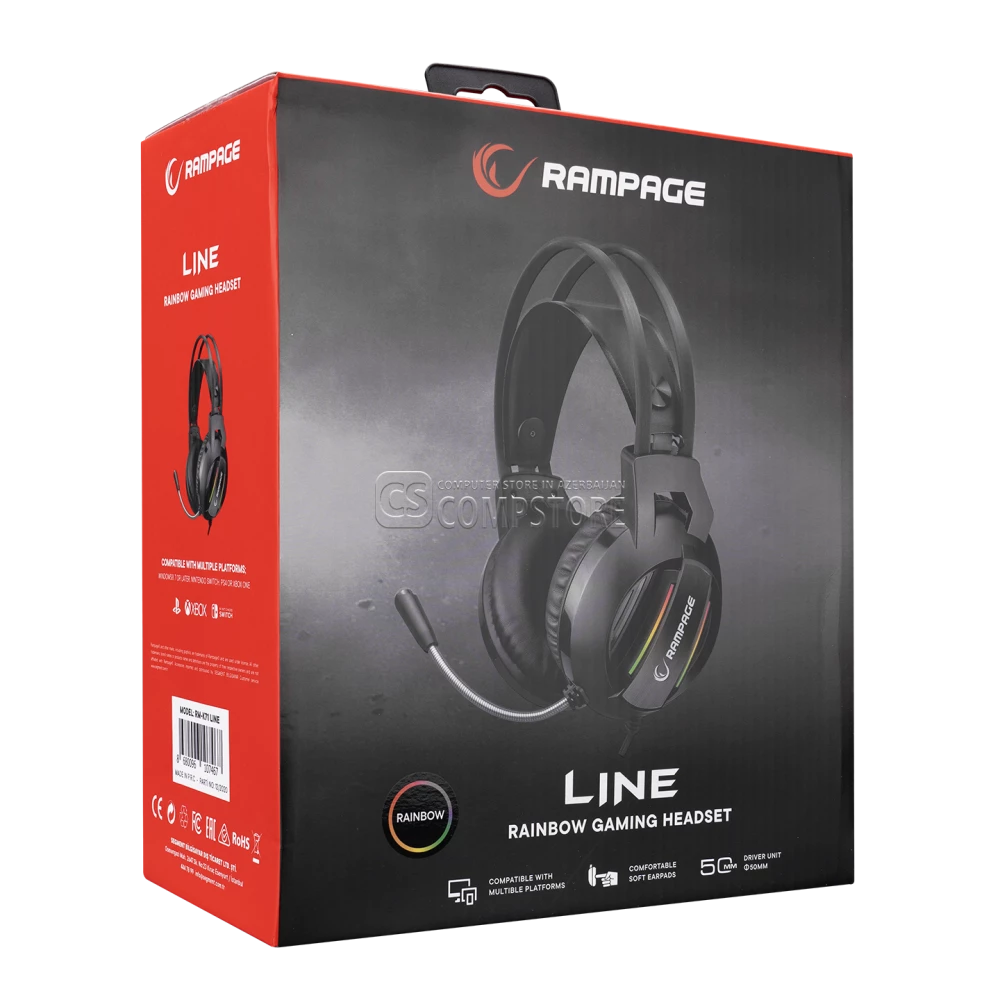 Rampage Line RGB Gaming Headphone
