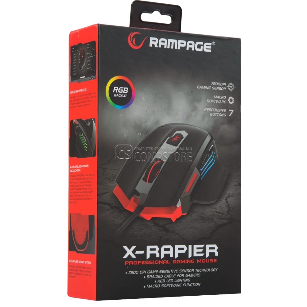 Rampage X-Rapier SMX-R17 Gaming Mouse
