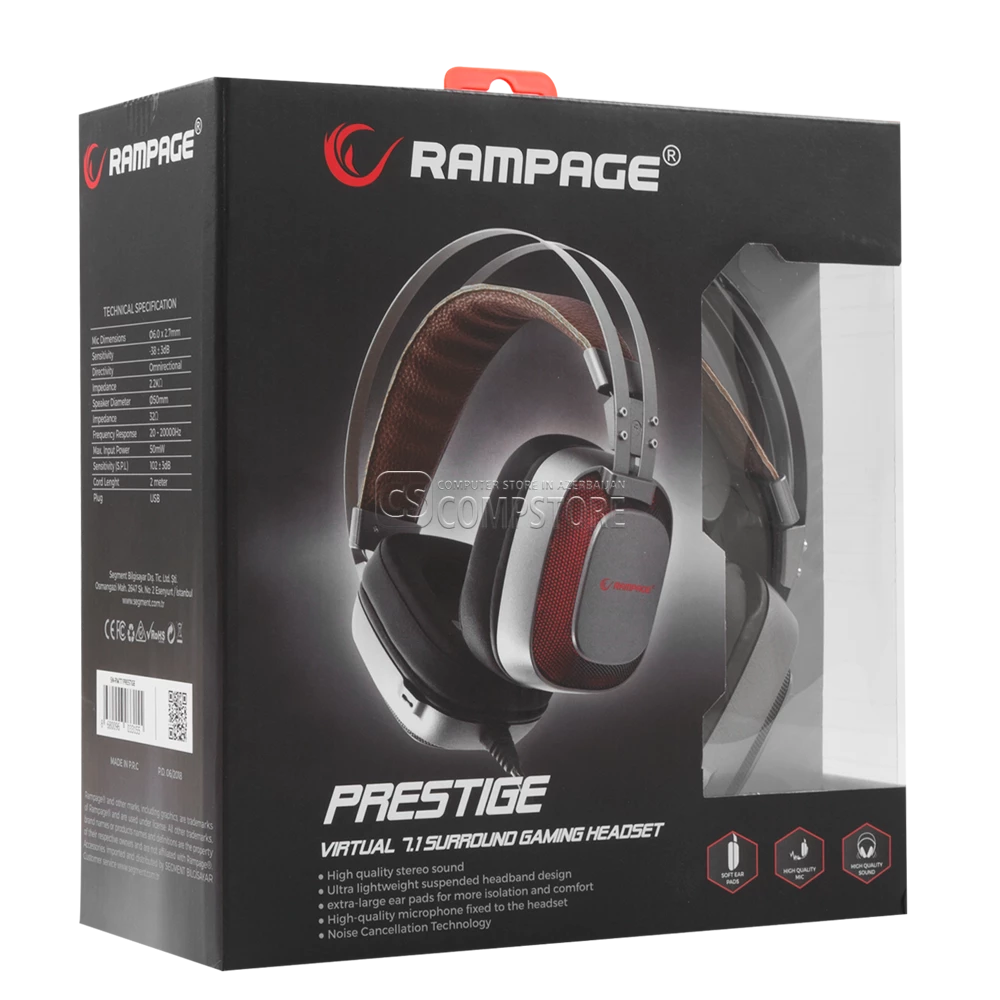 Rampage Prestige SN-RW77 7.1 Gaming Headphone