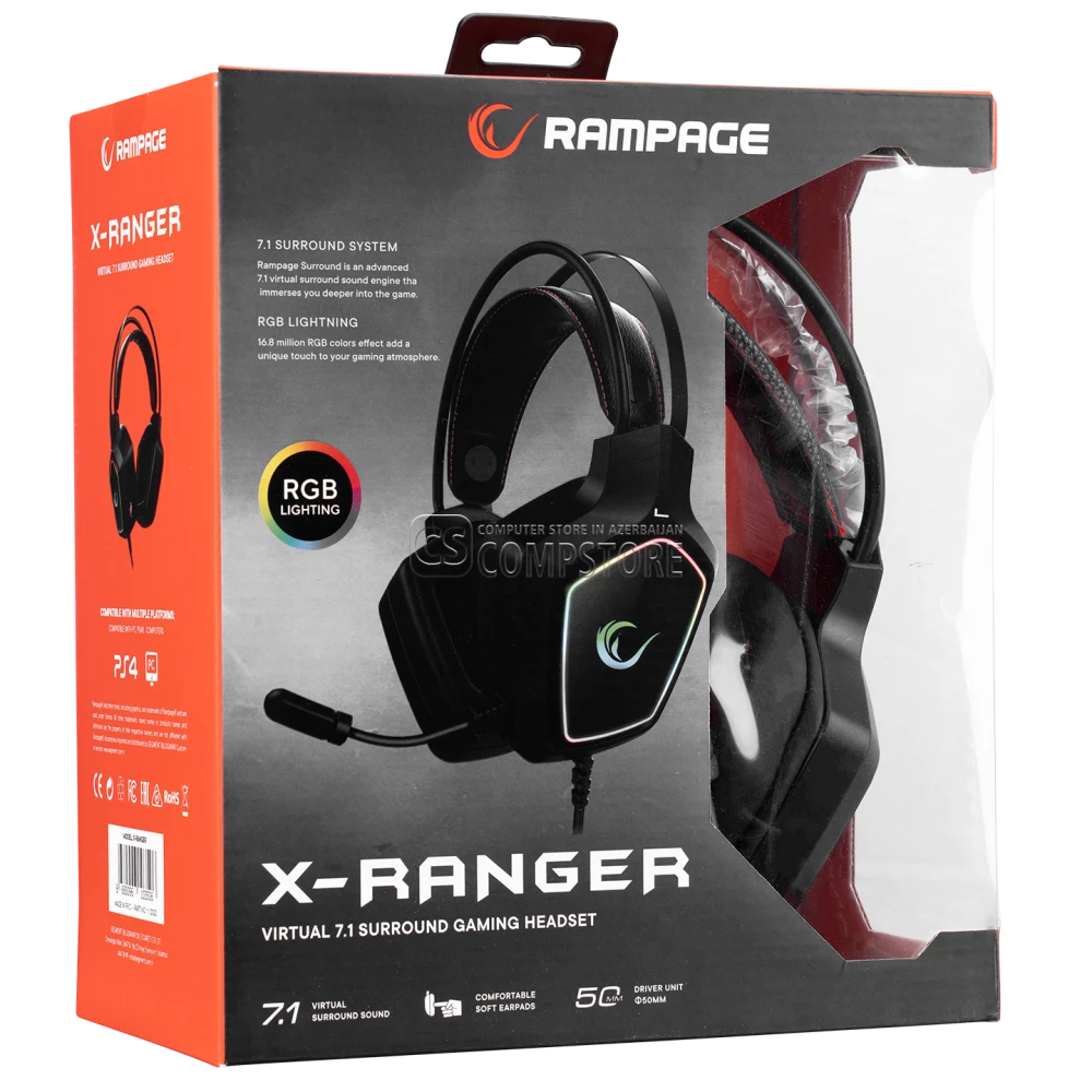 Rampage X-Ranger RGB 7.1 Gaming Headphone