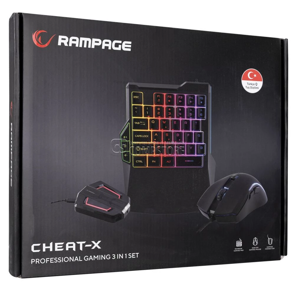 Rampage Cheat-X KM-R92 Gaming Combo