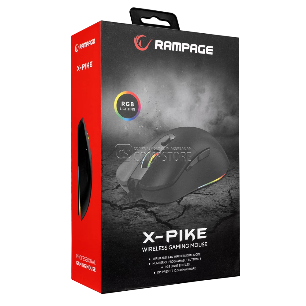 Rampage X-PIKE SMX-R89 Wireless Gaming Mouse
