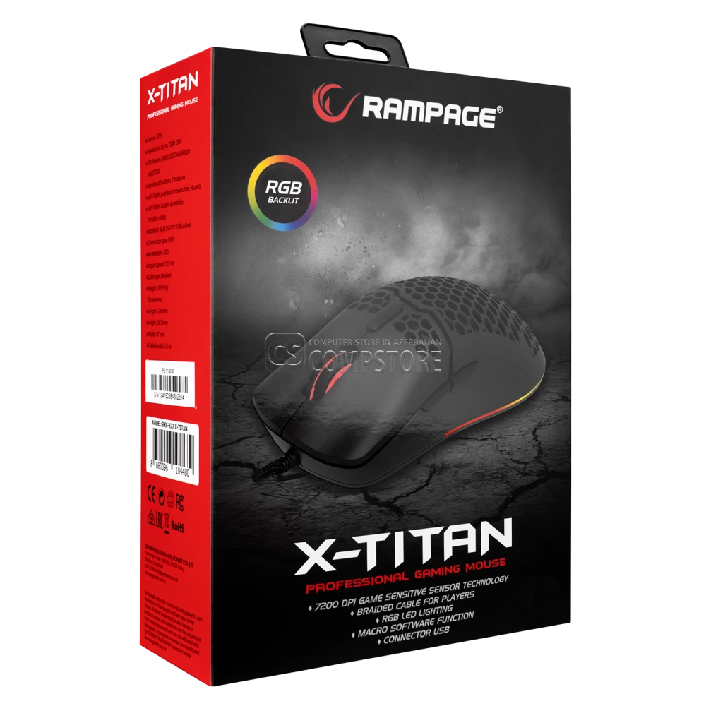 Rampage X-Titan SMX-R77 Gaming Mouse