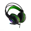 Rampage Lunatic Pro Black & Green 7.1 RGB Gaming Headphone