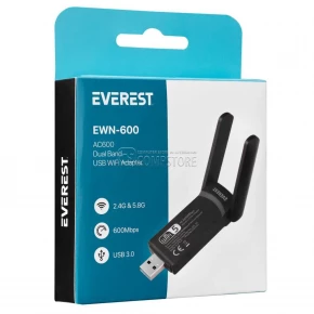 Everest EWN-600 USB Wi-Fi Adapter (600 Mbps)