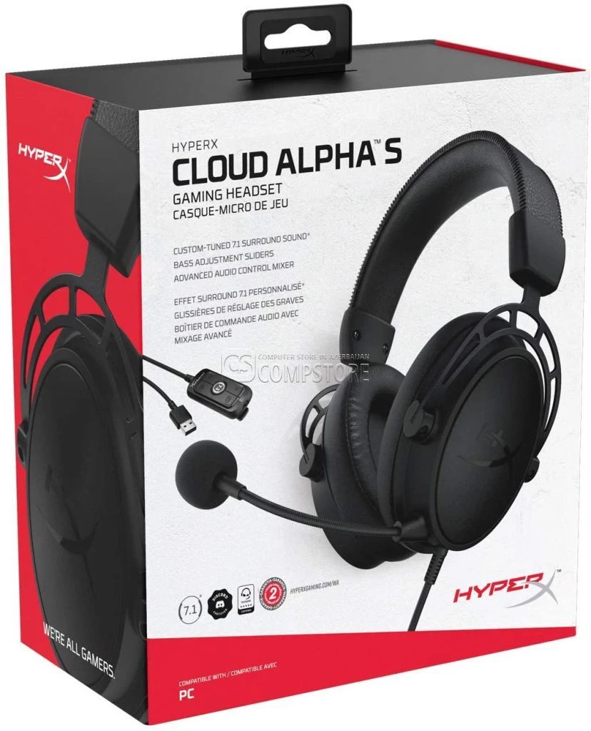 HyperX Cloud Alpha S Blackout (HX-HSCAS-BK/WW)