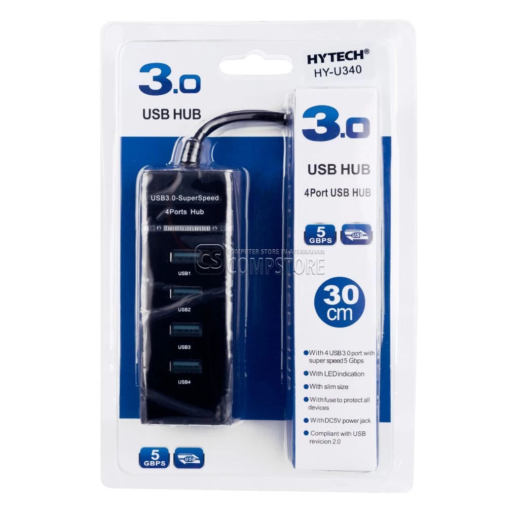 Hytech HY-U340 4 Port USB Hub