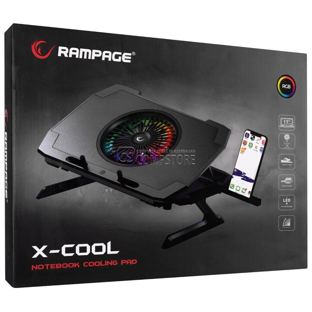 Rampage AD-RC21 X-CooL Gaming Cooling Pad