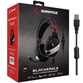 Rampage BLACK EAGLE 7.1 RGB Gaming Headset