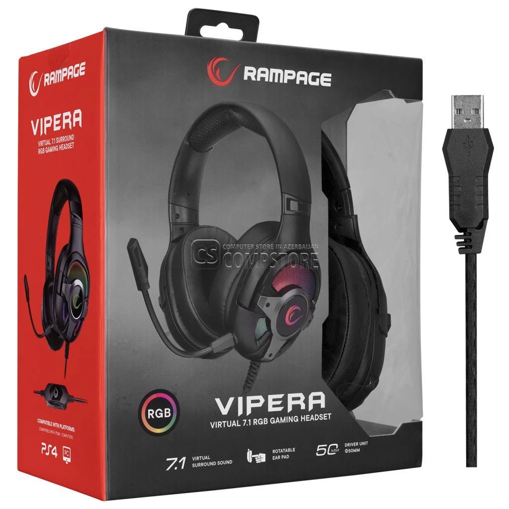 Rampage VIPERA 7.1 RGB Gaming Headset