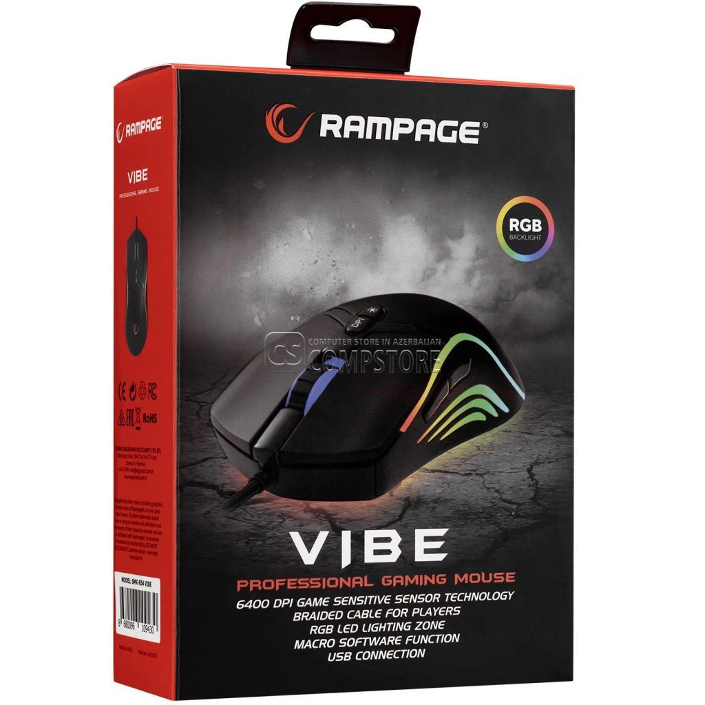 Rampage VIBE SMX-R54 Gaming Mouse