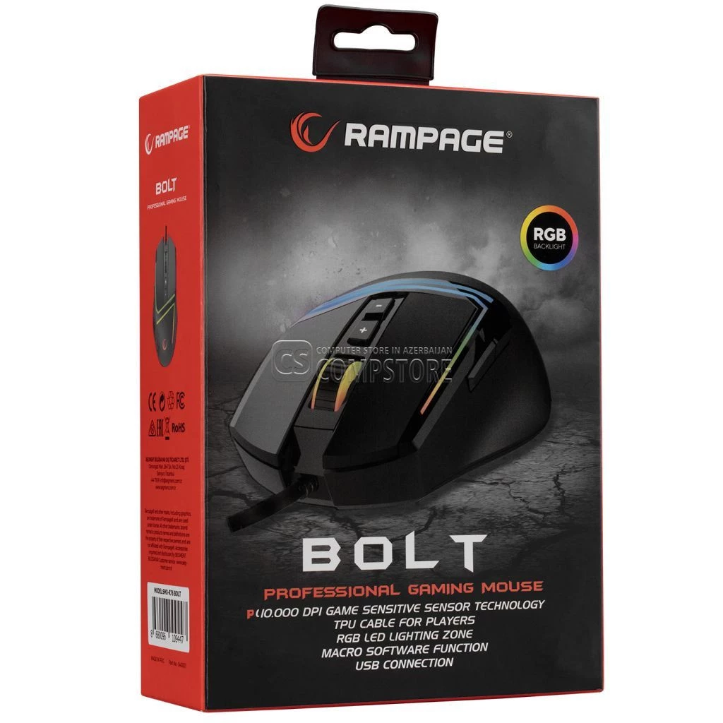 Rampage BOLT SMX-R76 Gaming Mouse