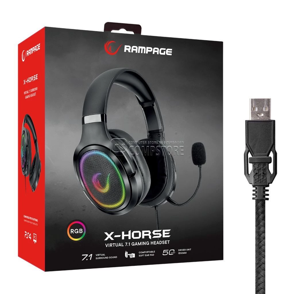 Rampage X-HORSE RGB Gaming Headphone