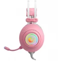 Rampage Pulsar 7.1 RGB Pink Gaming Headphone