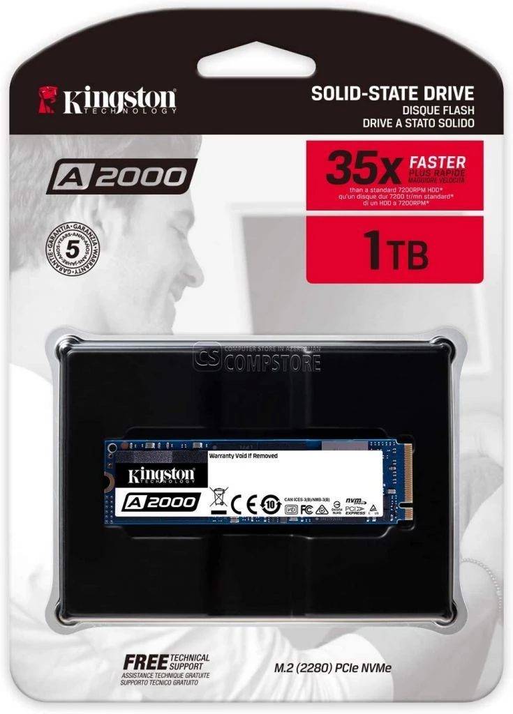 M2 SSD Kingston A2000 1 TB NVMe PCIe (SA2000M8/1000G)