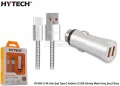 Hytech HY-X66 3.4A Fast Type C Cable Car Charger