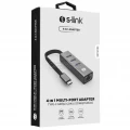 S-link Swapp SW-U3325 4 in 1 Gigabit Ethernet Type C Hub Adapter