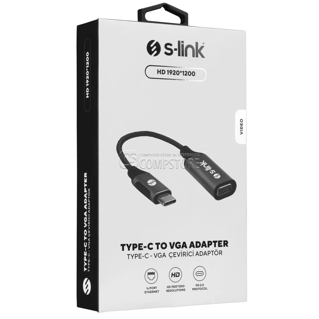 S-link Swapp SW-U5145 Type-C to VGA Adapter