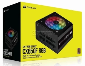 Corsair CX Series™ CX650F RGB 650W 80 PLUS® Bronze Full Modullar Power Supply