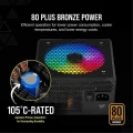 Corsair CX Series™ CX650F RGB 650W 80 PLUS® Bronze Full Modullar Power Supply
