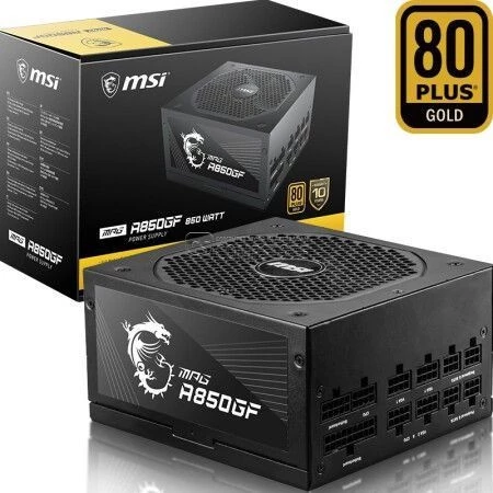 MSI MPG A850GF 850W 80 PLUS® Gold Full Modullar Power Supply