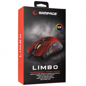 Rampage Limbo SMX-R33 Black & Red Gaming Mouse