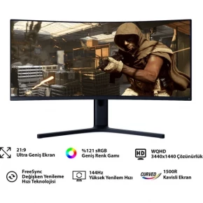 Xiaomi Mi 34-inch WQHD Curved Gaming Monitor (XMMNTWQ34)