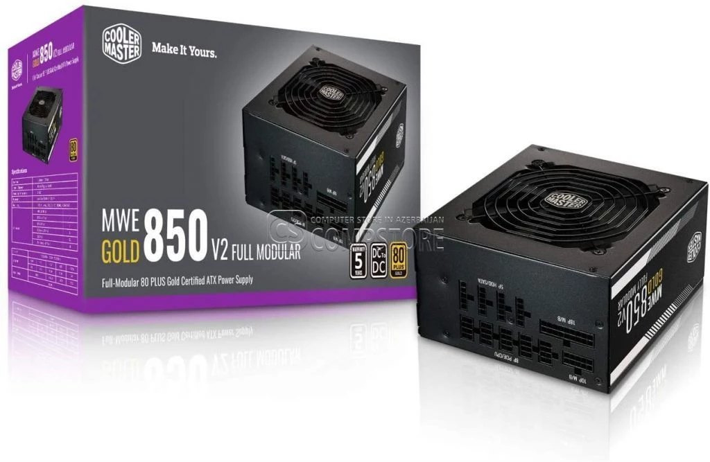Cooler Master MWE GOLD 850 V2 850W 80 PLUS® Gold Modular Power Supply