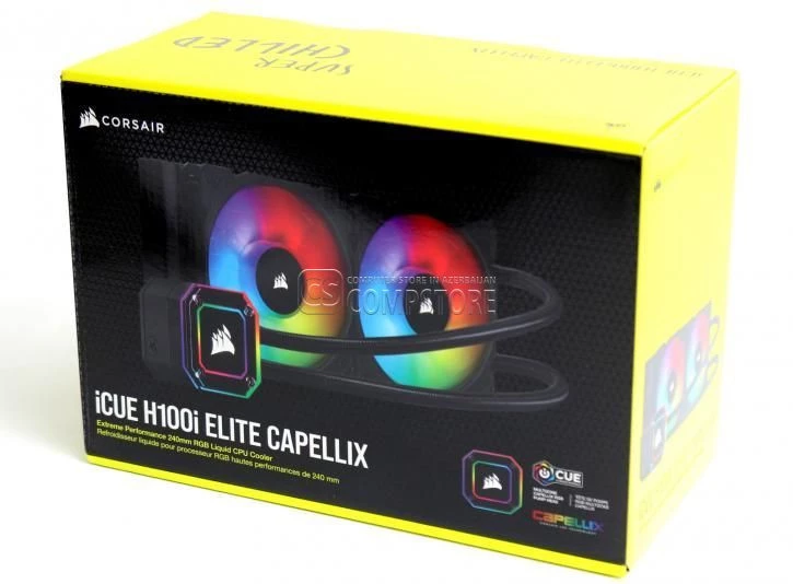 Corsair iCUE H100i Elite Capellix 240 mm Liquid CPU Cooler