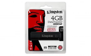 Kingston DataTraveler 4000G2 Encrypted USB Flash Drive 4 GB