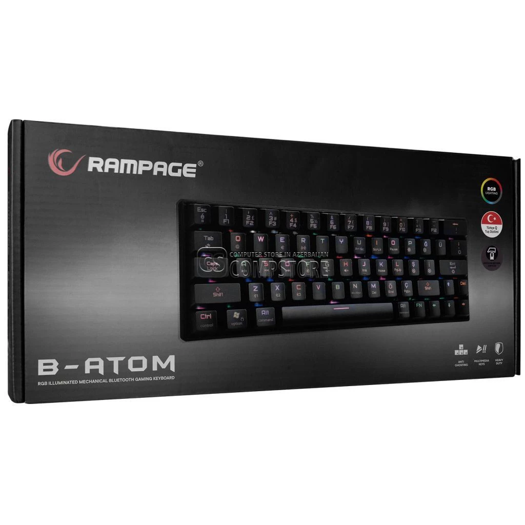 Rampage ATOM Red KB-RX63 Gaming Keyboard