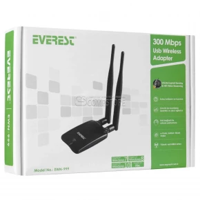 Everest EWN-999 USB Dual Antenna Wi-Fi Adapter (300 Mbps)