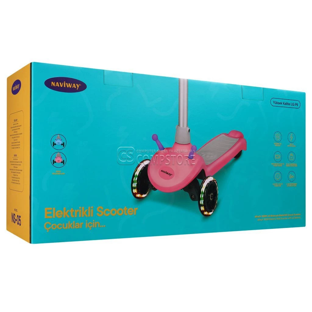Naviway NS-05 Pink Electric Kids Scooter