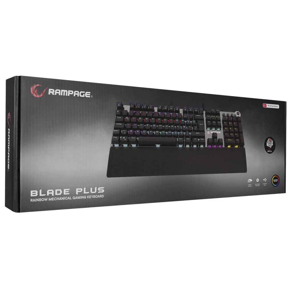 Rampage BLADE PLUS KB-R28 Gaming Keyboard (Red Switch)