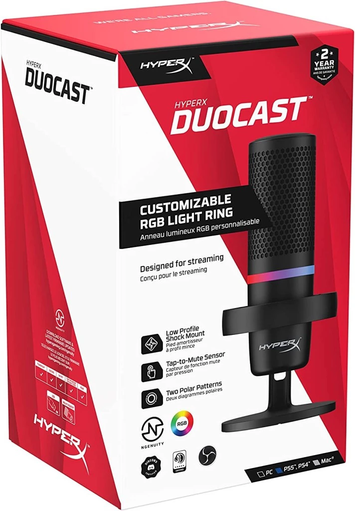 Hyperx DuoCast Gaming Microphone