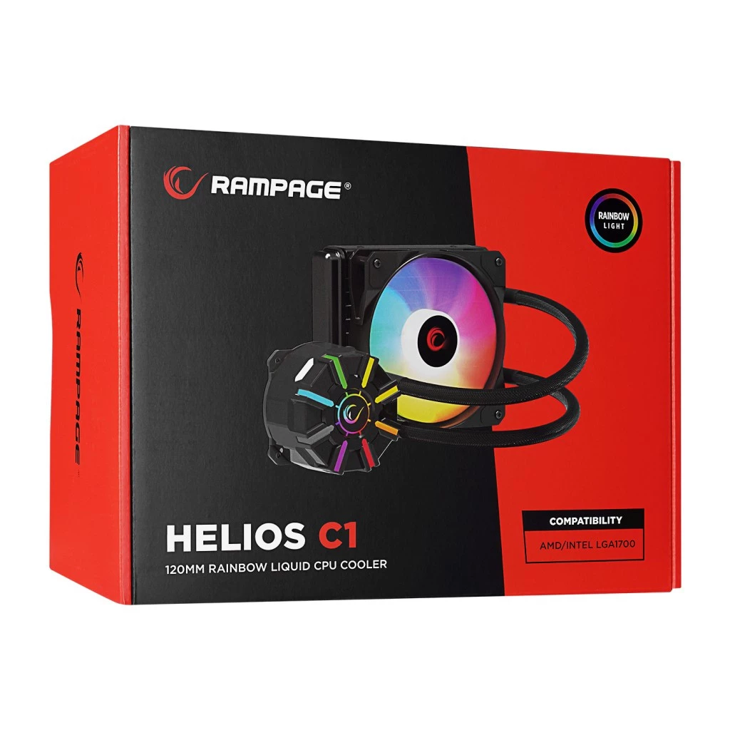 Rampage HELIOS C1 120 RGB Liquid CPU Cooler