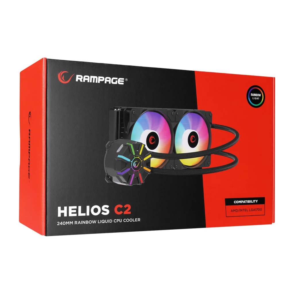 Rampage HELIOS C2 240 RGB Liquid CPU Cooler