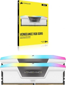 DDR5 Corsair Vengeance RGB White 32GB 6000MHz (2x16GB)