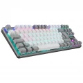 Rampage SNUG K14 White & Gray Red Switch Gaming Keyboard