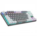 Rampage SNUG K14 Gray & White Blue Switch Gaming Keyboard