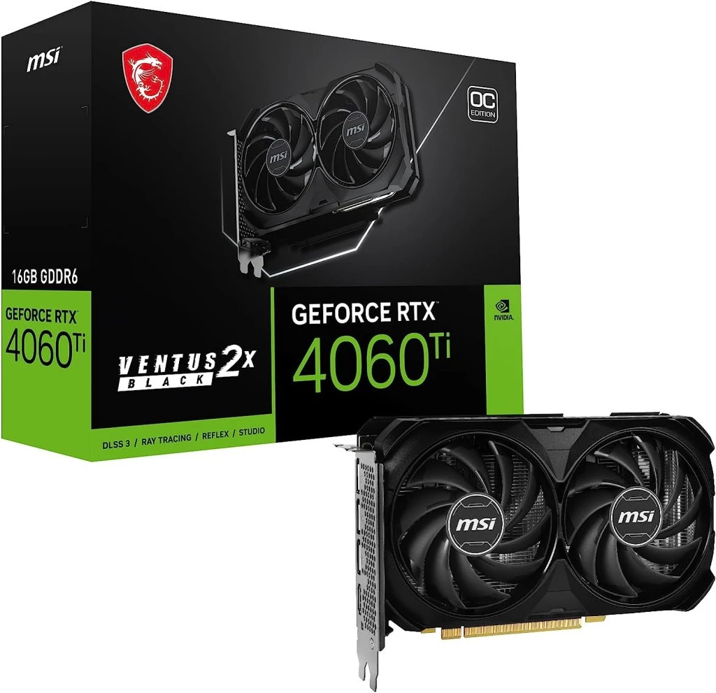MSI GEFORCE RTX 4060Ti Ventus 2X 16G OC (16 GB | 128 Bit)