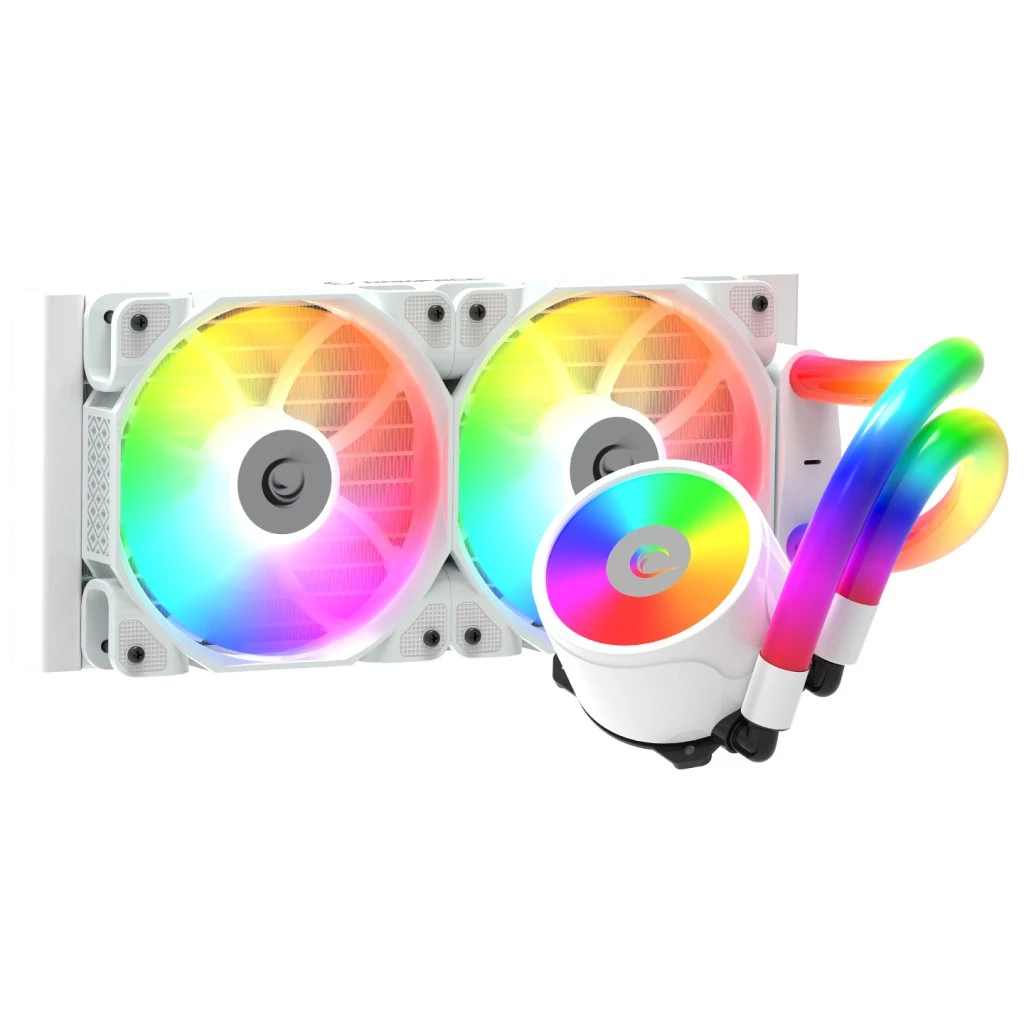 Rampage ICEBLADE C6 240 RGB White Liquid CPU Cooler