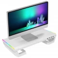 Everest ST1 4 USB Hub RGB Monitor White Stand