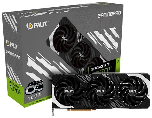 Palit GeForce® RTX 4070 Ti Gaming Pro OC (NED407TT19K9-1043A) Graphic Card
