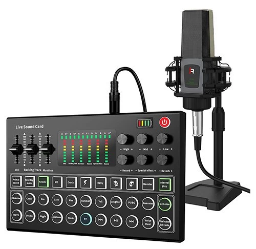 RHM Podcast Equipment Bundle TikTok live Soundcard