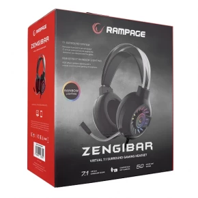 Rampage RM-K44 ZENGIBAR RGB Gaming Headphone